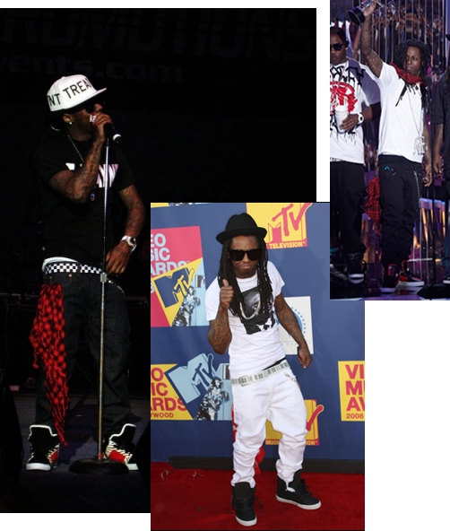 Check out the Supra blog They have a couple posts with pics of Lil Wayne's